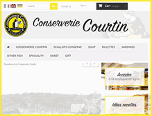 Tablet Screenshot of conserverie-courtin.com